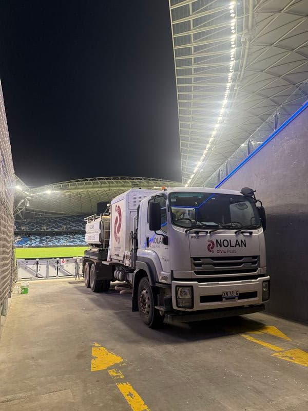 Nolan Civil truck on site